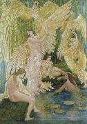 Walter Crane The Swan Maidens France oil painting artist
